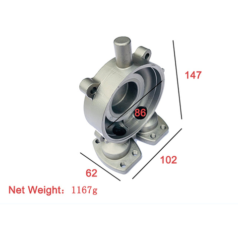 Pièces adaptées aux besoins du client de bâti de valve de pompe de matériel d'acier inoxydable en métal 304/316/316L