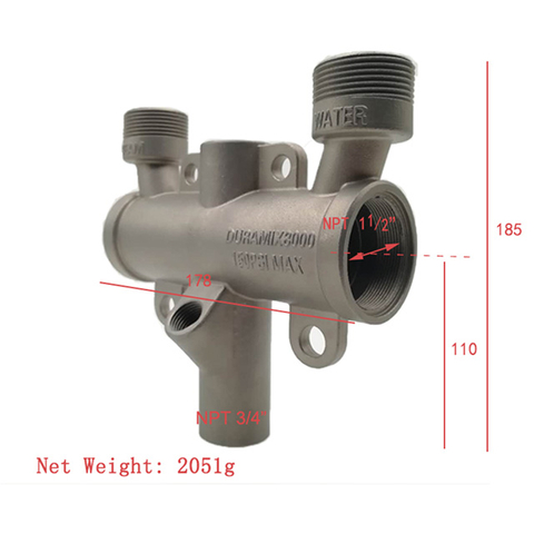 Pièces de bâti de corps de valve de vapeur d'acier inoxydable d'OEM 304/316/316L en métal
